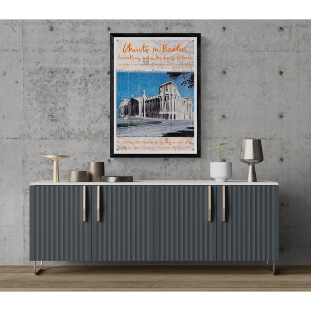 The Piece This original exhibition poster was published for the 1993 "Christo in Berlin" presentation at the Akademie-...