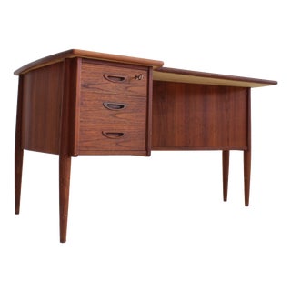 Vintage Danish Teak Desk, 1960s For Sale