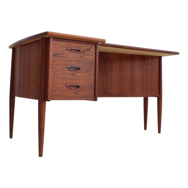Vintage Danish Teak Desk, 1960s For Sale