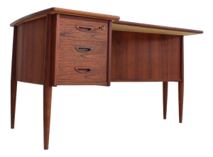 Vintage Danish Teak Desk, 1960s