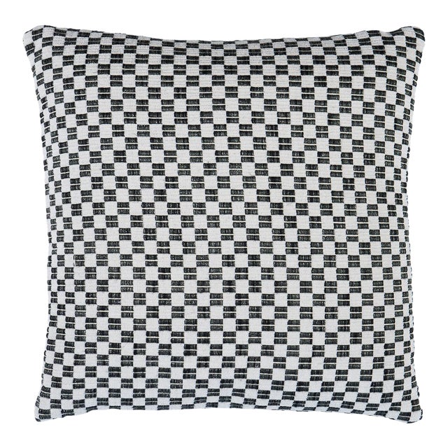 Schumacher Elkhart 22" Pillow In Black For Sale