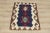 1970s Scandinavian Geometric Style Turkish Navy Blue and Blue Oushak Kilim Rug For Sale - Image 11 of 11