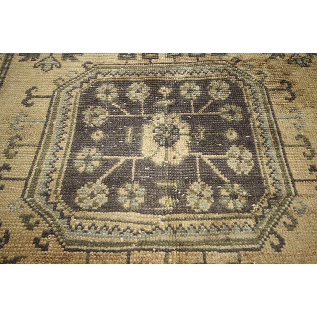 Vintage Turkish Oushak Hallway Runner - 04'09 X 11'04 For Sale - Image 4 of 7