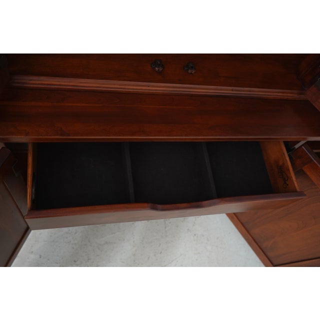 1990s Lexington Bob Timberlake Cherry Four-Door Bookcase Breakfront For Sale - Image 5 of 18