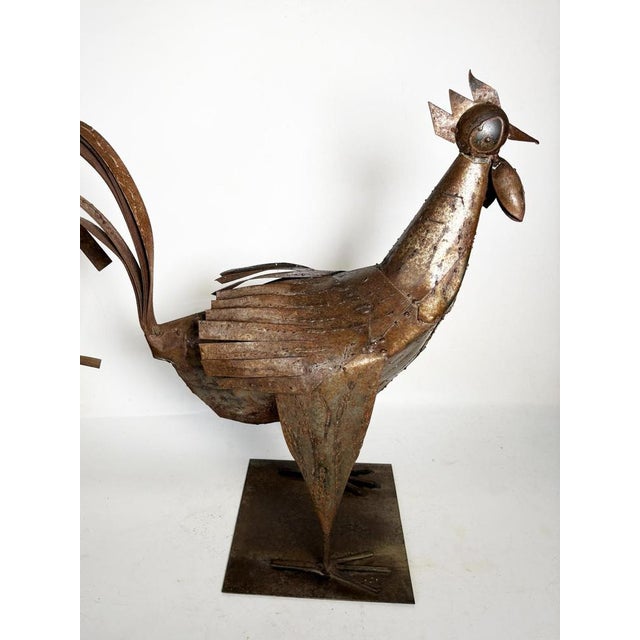 Vintage Metal Rooster, France, 1950 For Sale - Image 6 of 11