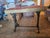 Late 19th Century Antique 19th Century Victorian Ornate Cast Iron Parlor Bench With Patchwork Jacquard Cushioned Seat For Sale - Image 5 of 8