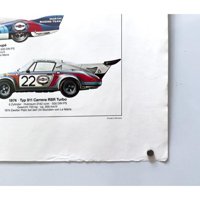 Porsche Racing Cars Original Porsche Poster by Ken Rush, 1974 For Sale - Image 5 of 11
