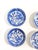 Antique Blue Willow Butter Pat Plates – Chinoiserie Blue & White – Set of 6 For Sale - Image 11 of 12