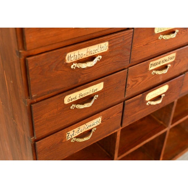 Art Nouveau Ironmongers Drawers, 1890s For Sale - Image 12 of 15