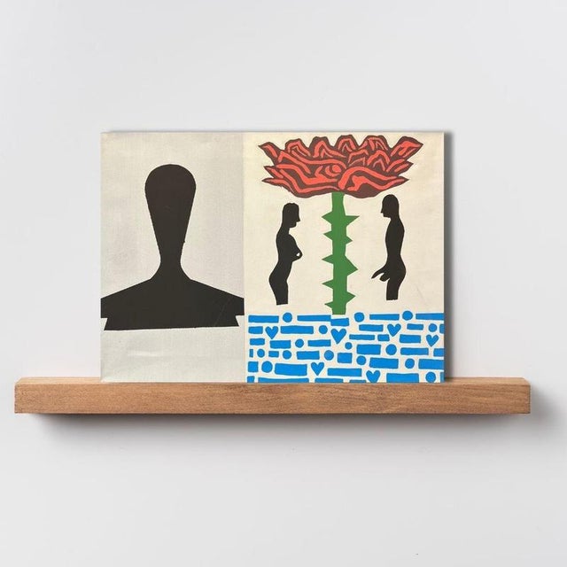 Alexandre Schaller, Love Letter, Acrylic on Canvas, 1995 For Sale - Image 7 of 9