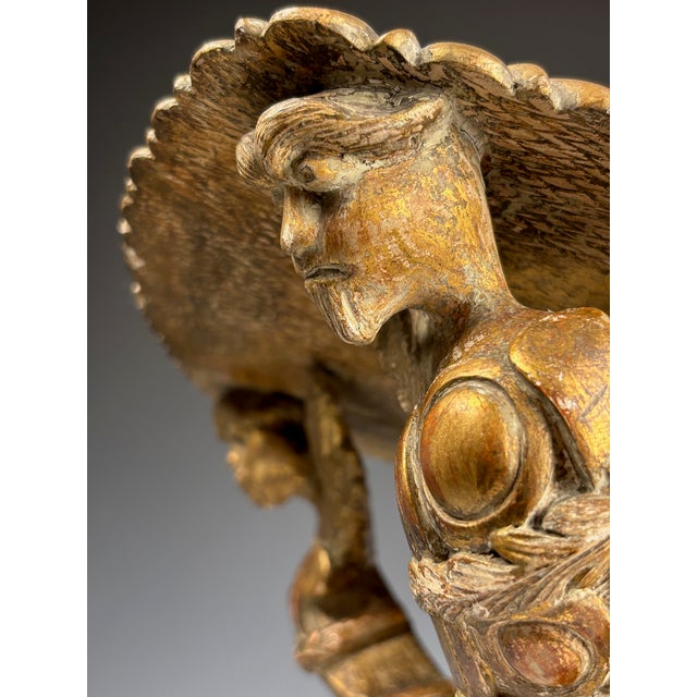 Brown 19th Century Renaissance Revival Giltwood Griffin Wall Bracket For Sale - Image 8 of 15