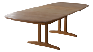 Danish Modern Oak Extendable Dining Table by Gangsø Møbler, 1970s