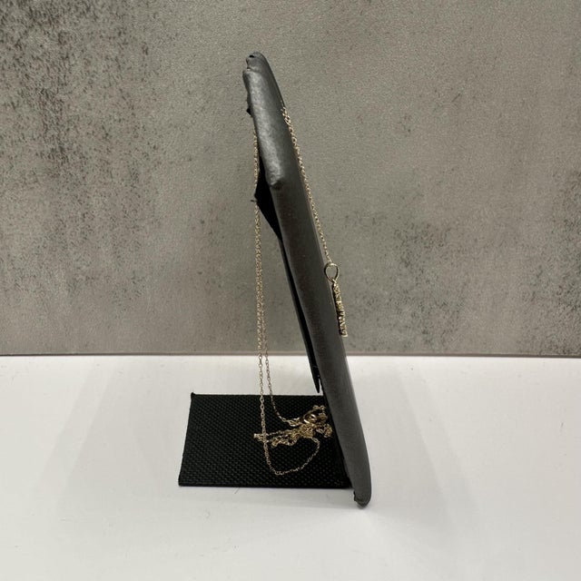 Contemporary Natural Diamond Cross Necklace in 10kt Yellow Gold – 0.20ctw, 18in, New For Sale - Image 3 of 5