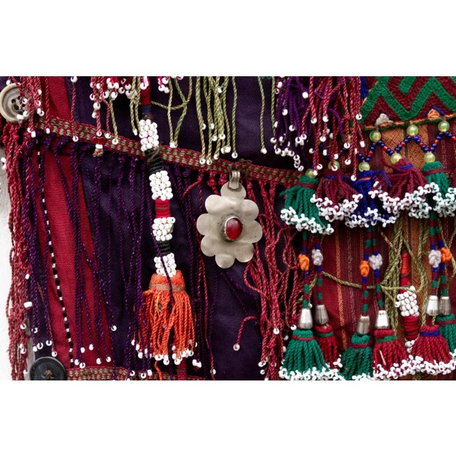 Antique Beaded Nomadic Dress For Sale In Los Angeles - Image 6 of 11