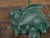 Pair of Vintage American Midcentury Iron Rabbit Candle Holders with Green Patina For Sale - Image 10 of 11