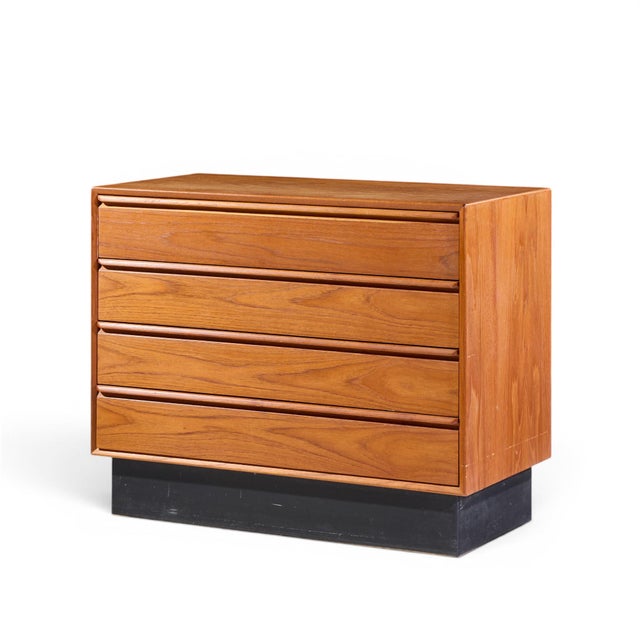 Mid-Century Modern Westnofa Mid Century Norwegian Teak 4 Drawer Dresser For Sale - Image 3 of 9