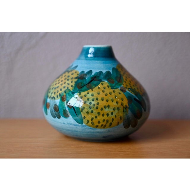 1970s Handcrafted Ceramic Ball Vase from Corfu Pottery, 1970s For Sale - Image 5 of 9