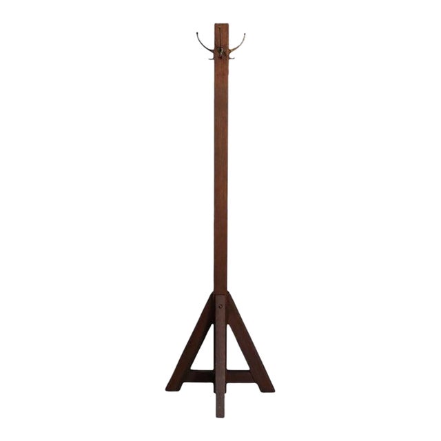 Stickley Style Arts & Crafts Oak Hat & Coat Rack C1920 For Sale