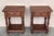 20th Century Pair of Solid Carved French Nightstands With Low Shelve For Sale In Miami - Image 6 of 9