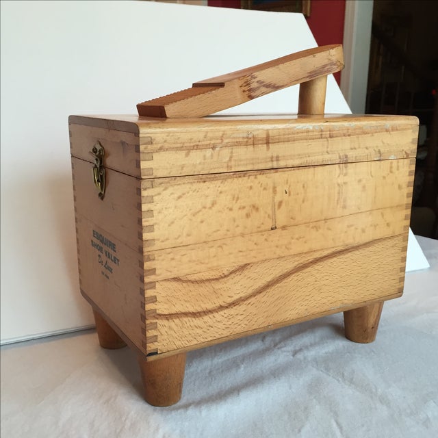 Esquire Shoe Valet DeLuxe Wooden Box Chairish
