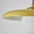 1960s Stilux Milano Yellow Painted Metal & Opaline Globe Glass Pendant Lamp For Sale - Image 10 of 11