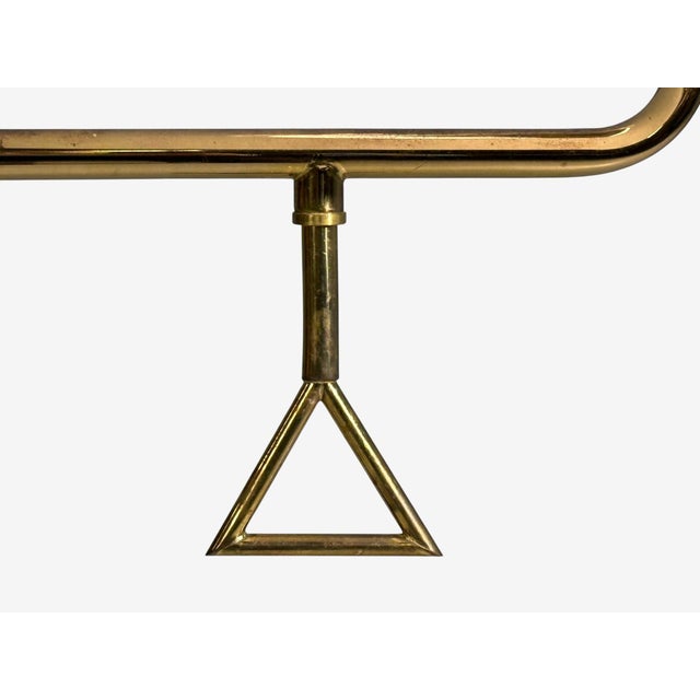 Armaturhantverk Göteborg, Articulating Floor Lamps, Brass, Fabric, Sweden, 1960s For Sale - Image 12 of 15