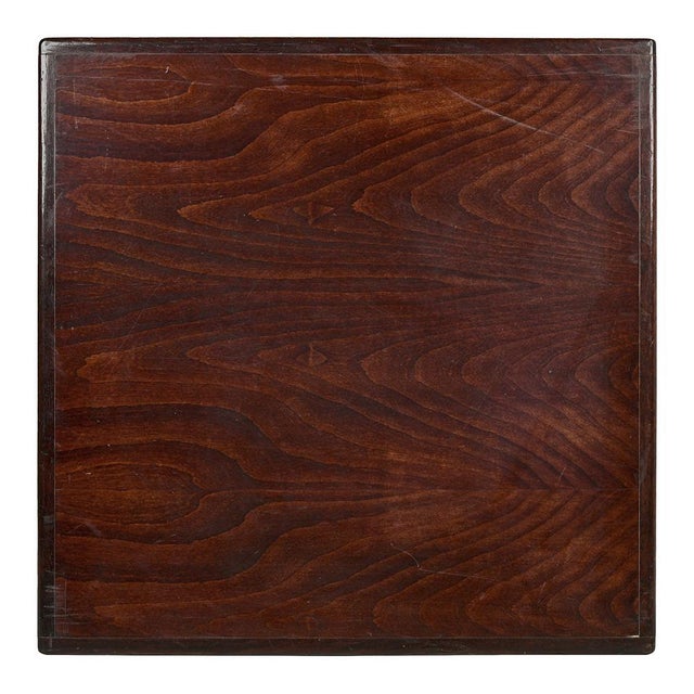 Square Bistro Table in Wood and Cast Iron For Sale - Image 6 of 8