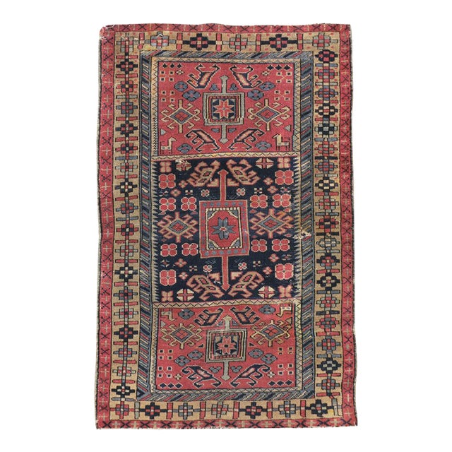 Galerie Shabab Collection Mid-20th Century Turkish Anatolian Throw Rug For Sale