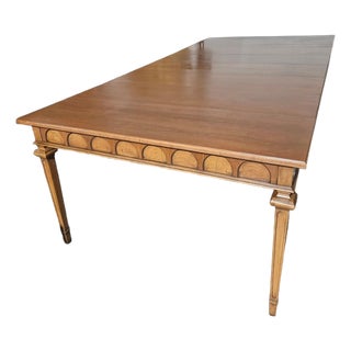 Vintage Mid Century Italian Provincial Cherry Console/ Extending Dining Table For Sale