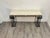 Metal Wrought Iron Travertine Top Console Table For Sale - Image 7 of 10