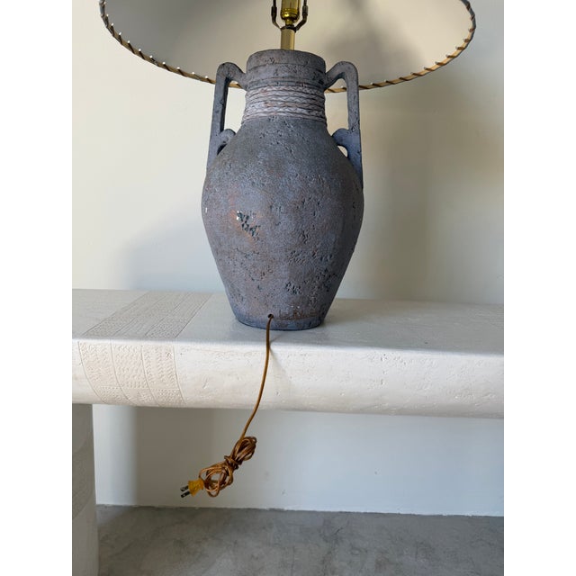 Vintage 1980s Lee Reynolds Signed Southwestern Organic Textured Table Lamp For Sale - Image 9 of 12