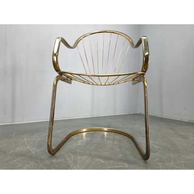 Brass Dining Chairs by Gastone Rinaldi for Rima, Italy, 1970s, Set of 5 For Sale - Image 17 of 18