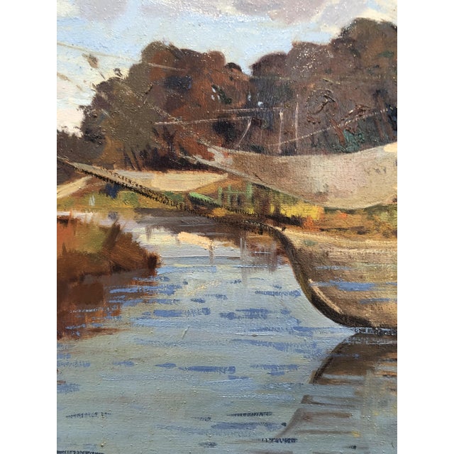 Angiolo Volpe, Livorno Retoni Sull Arnaccio, Oil on Canvas, Framed For Sale - Image 7 of 14