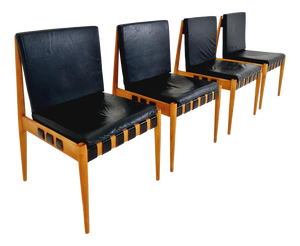 Vintage Danish Ash SE 21 Dining Chairs by Egon Eiermann, 1960s, Set of 4