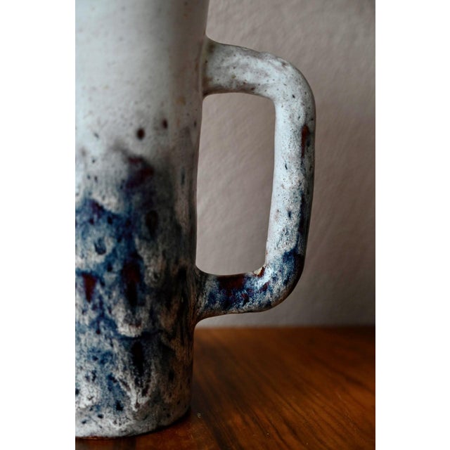 Brutalist Glazed Stoneware Carafe from Vallauris, 1960s For Sale - Image 6 of 11