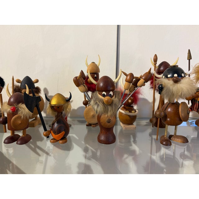 Wood Vintage Viking Miniatures, 1960s, Set of 17 For Sale - Image 7 of 18