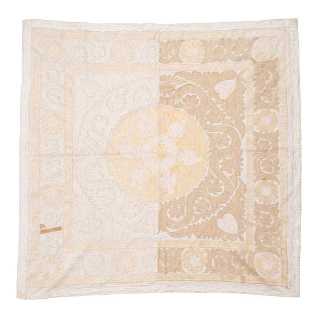 Samarkand Suzani Tablecloth - 1970s Textile For Sale