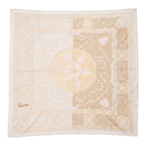 Samarkand Suzani Tablecloth - 1970s Textile