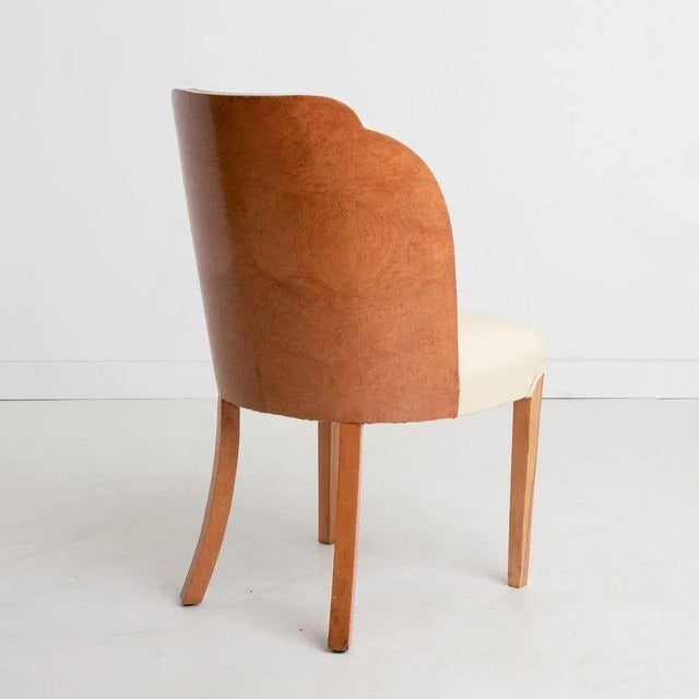 Art Deco Burr Maple Dining Chair by Harry & Lou Epstein For Sale - Image 5 of 8