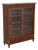 Ethan Allen Sliding Door Bookcase Cabinet For Sale