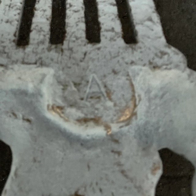 Mid 20th Century Vintage Lyre/Harp Shaped Aluminum Rack For Sale - Image 9 of 10