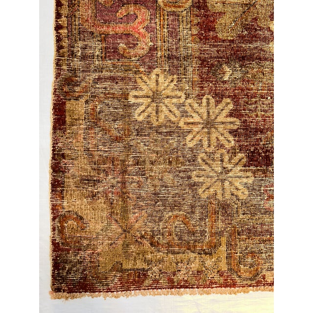 Traditional Late 19th Century Mid-19th Century Khotan Samarkand Rug For Sale - Image 3 of 5