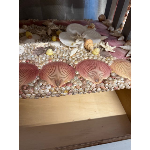 Wood Seashell Side Table W/ Drawer For Sale - Image 7 of 12