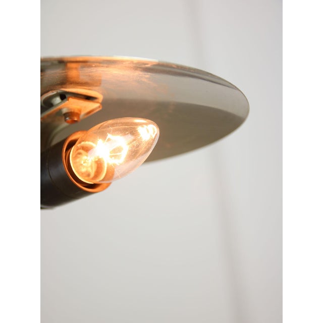 Mid-Century Italian Big Button Table Lamp in Chrome For Sale - Image 10 of 16