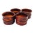 Mid-Century Hand Turned Solid Cherry Wood Bowl Set — Eight 7" Serving Bowls For Sale - Image 10 of 13