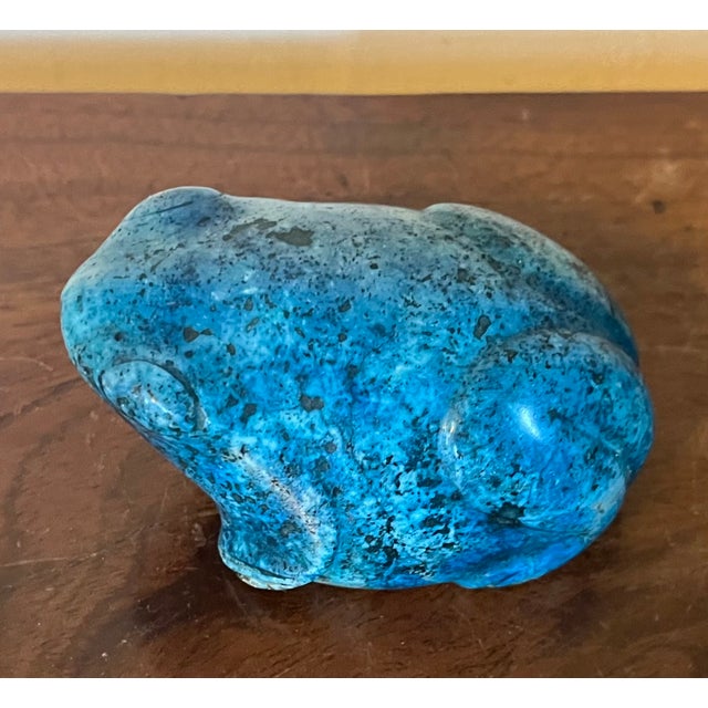 Carved Turquoise Frog Fetish For Sale - Image 4 of 12