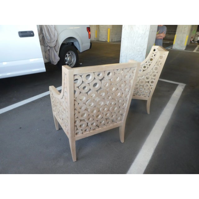 Early 21st Century -Contemporary Donut Circle Lounge Chairs - a Pair For Sale - Image 5 of 11