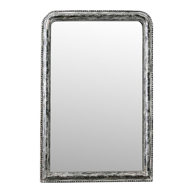French 19th Century Louis Philippe Silver Gilt Mirror For Sale
