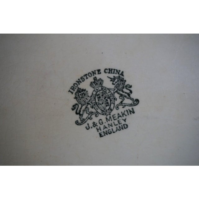 Ceramic Antique J & G Meakin Hanley England Ironstone China Serving Platter For Sale - Image 7 of 10