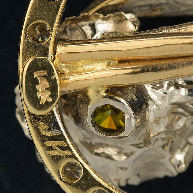 Contemporary Late 20th Century Diamond Hummingbird Brooch/Pendant For Sale - Image 3 of 3